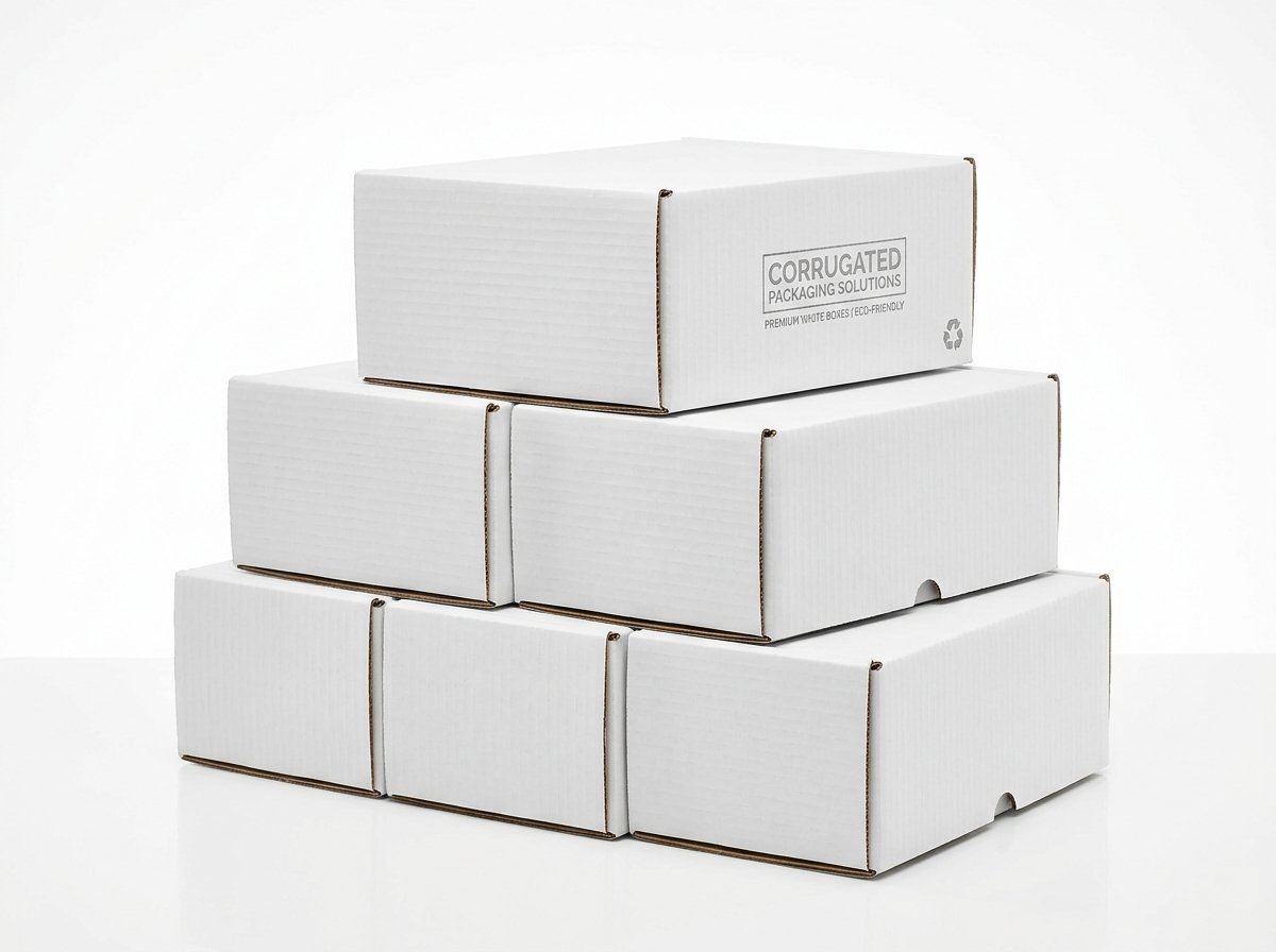 White Duplex Corrugated Boxes